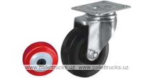 Колесо поворотное с площадкой Lema CE2-PU-75-55-4