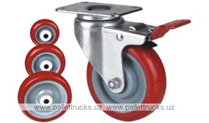 Колесо поворотное с площадкой Lema ED2-TPU-125-100-B5