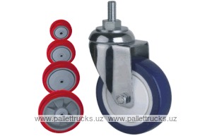 Колесо поворотное с болтом Lema EG3-PU-150-110-7