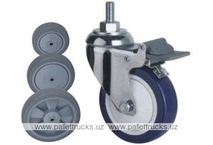 Колесо поворотное с болтом Lema EG3-TPE-150-100-B7