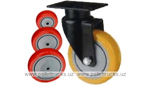 Колесо поворотное с площадкой Lema EH2-TPU-125-140-7