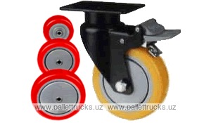 Колесо поворотное с площадкой Lema EH2-PU-100-115-B7
