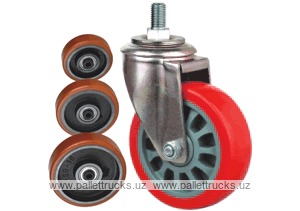 Колесо поворотное с болтом Lema FC3-TPU-125-230-6I