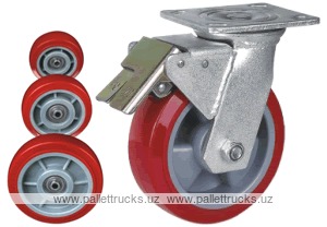 Колесо поворотное с площадкой Lema GC2-TPU-150-380-M6H