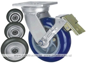 Колесо поворотное с площадкой Lema GF2-RUB-200-350-B6A